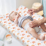 2pcs Printed Nursing Pillow Case Diaper Changing Pad Cover Set for Newborns Comfortable Baby Nappy Changing Mat Sleeve