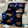 Korea Singer 3D Kpop Stray Kids Blanket,Soft Throw Blanket for Home Bedroom Bed Sofa Picnic Travel Office Rest Cover Blanket Kid