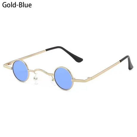 Ins Trendy Small Round Sunglasses Women Men Fashion Classic Metal Frame Shades Hip Hop Punk Sun Glasses Candy Color Sunglasses