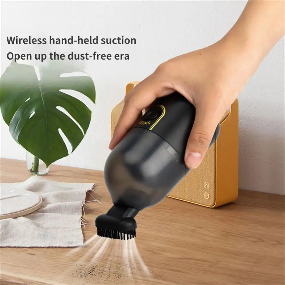 RYRA Mini PC Vacuum Cleaner 2200Pa Wireless Small Handheld Car Interior Desktop Dust Cleaning Tool Portable Car Vacuum Cleaner