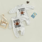 Citgeett Autumn Infant Baby Girls Boys Spring Jumpsuit Cartoon Letter Print Long Sleeve Full Length Romper Fall Clothes