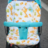 Portable Cartoon Baby Stroller Mat Warm Cotton Thick Feeding Chair Mat Kids Highchair Soft Cushion Stroller Accessories