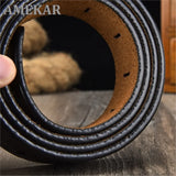 Male Luxury Pin Buckle Belts Genuine Leather Strap Belt For Men Business Leisure Belt Cummerbunds Ceinture Homme