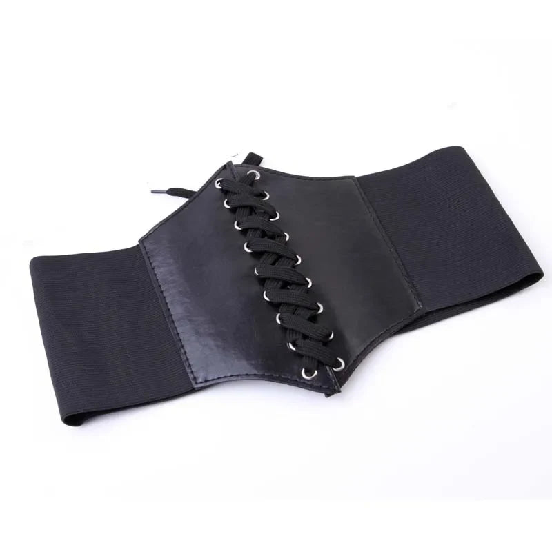 Corset Wide Belts PU Leather Slimming Body Waistband For Women Elastic Waist Belts Cinto Sobretudo Feminin Ceinture Femme Fajas