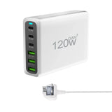 100W 120W 200W GaN Charger 6 Ports USB Type C PD Charger Quick Charge 3.0  USB Type C Quick Charger Mobile Phone USB Charger