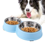 Pet Food Bowls Dog Water Bowl Puppy Feeding Bowls With Detachable Bowls Non Skid Food Bowls Dog Feeding Watering supplies