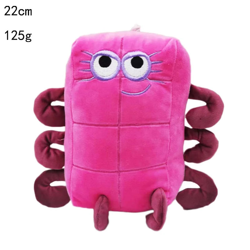 14-30cm Cartoon number Plush Doll Toy Educational Stuffed Movie TV number Toys Kids Gift early childhood education doll