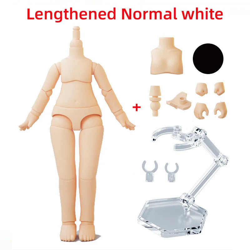 New YMY Body Joint Doll DIY Boy girl Body for obitsu 11, GSC Head, Ob11,1/12BJD Doll Accessories Toy Replacement Joint Hand