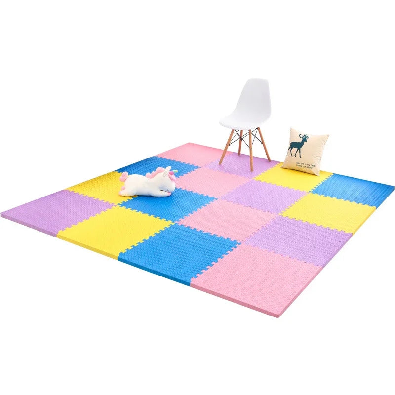 New Puzzle Mat Baby EVA Foam Play Black and White Interlocking Exercise Tiles Floor Carpet And Rug for Kids Pad 30*30*1cm Gifts