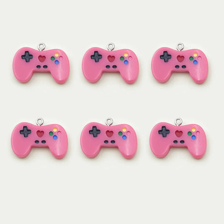 Randomly 6/10Pcs Colorful Resin Game Controller Charms Pendants For Jewelry Making DIY Earrings Necklace Bracelet Handmade