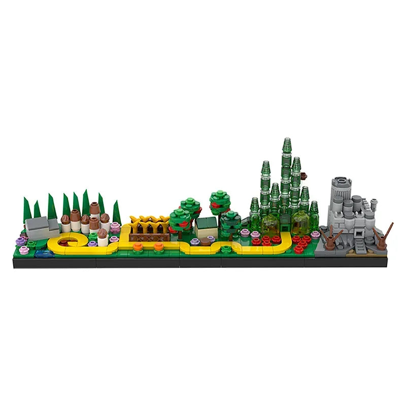 BuildMOC City Skyline Saint Petersburg Rome Washington Rotterdam Architecture Street View House  Building Blocks Kids  Toys Gift