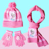 New Autumn Winter Children Hat Elsa Classics Disney Princess Cartoon Cap Scarf Hat Glove Warm knitted hat Girl Christmas Hat