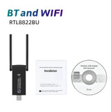 WiFi Bluetooth Wireless Network Card 1300M USB 3.0 Adapter AC1300 With Antenna For Laptop PC Mini Dongle