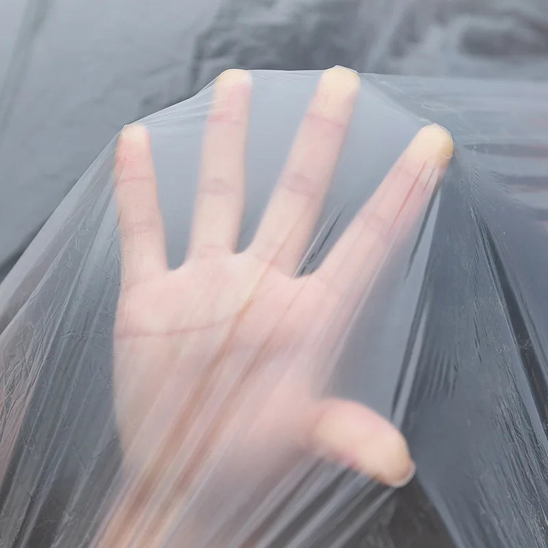 Disposable Transparent Car Clothing Cover Dustproof Rainproof Transparent Paint Dustproof Plastic PE Film Rainproof Car Cover