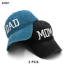 KOEP MOM And DAD Baseball Cap Fishing Caps Men Outdoor Women Washed And Worn Pregnancy Announcement Hats 3D Embroidery