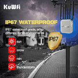 KuWFi 3000Mbps 5G Router with SIM Card Slot Dual Band 5GHz 2.4G CPE WiFi Router Long Range Extender Outside Wifi Access Point