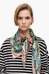 Spanish style printed large square scarf  100cm*100cm