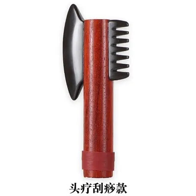 Electric heating Bianstone warm moxibustion instrument scraping knife meridian brush push back head treatment comb head massage