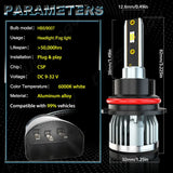 CHUSYYRAY 2PCS Car lights H7 H4 9005 9006 9007 9008 Super Bright LED Headlights High Low Beam Fog Light Bulb White 6000K