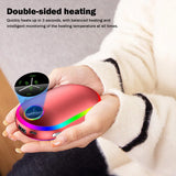 2 in 1 Electric Hand Warmer 3s Fast Heating Hand Warmers USB Rechargeable Power Bank Reusable Warmer Heater for Outdoor Home