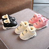 New Kids Baby Girl Boy Shoes Soft Non-slip Infant First Walkers Winter Warm Plush Baby Sneakers Toddler Shoes for Kids