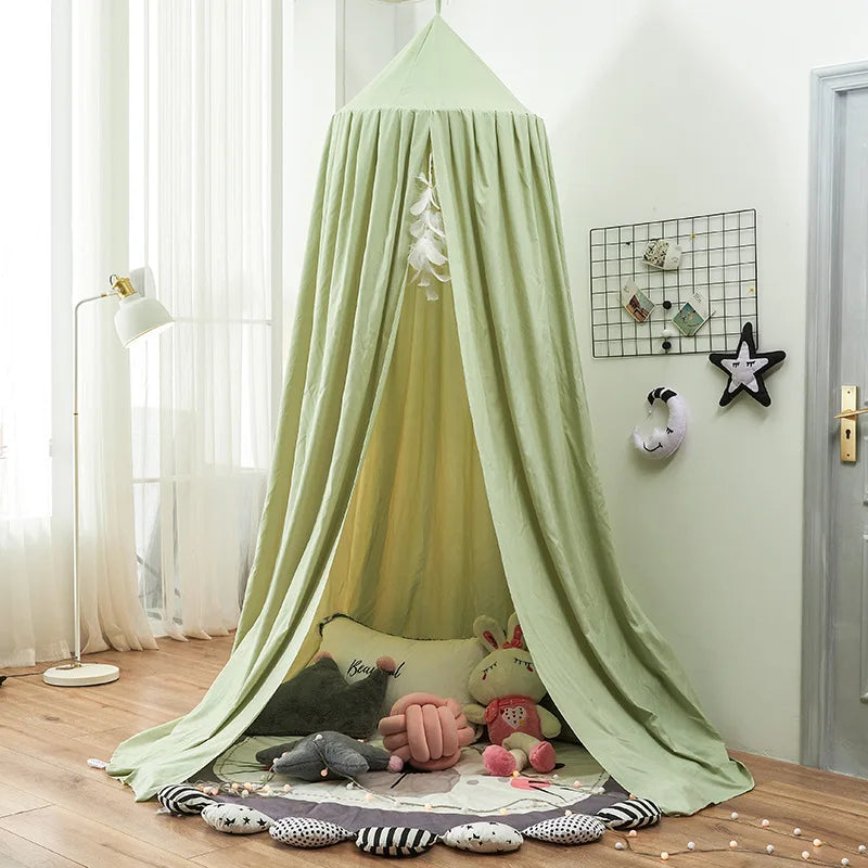 Kids Mosquito Net Girl Princess Hanging Bed Canopy Baby Crib Curtain Home Decoration Living Corner Play   Reading Nook Decor