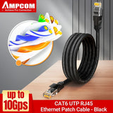 AMPCOM RJ45 Ethernet Cable, Cat6 Lan Cable (24AWG) UTP CAT 6 RJ 45 Network Cable Patch Cord for Desktop Computers Modem Router