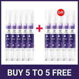 V34 Teeth Whtening Toothpaste Pen Tooth Gel Brighten Clean Serum Stains Remover Travel Partable Purple Color Toothpaste Pen