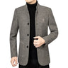 Men Business Casual Woolen Blazers Jackets Wool Suits Coats New Fashion Male Cashmere High Quality Slim Blazers Jackets Coats 4X