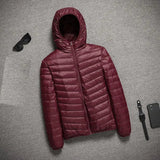 Men's Jackets Spring New Hooded Ultralight Quilted Coat for Warm Winter Down Coats Light Puffer Lightweight Down Jackets