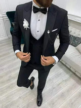 New Casual Fashion Men's Suit Slim Groom Wedding Tuxedo Three-piece Wedding Suit Dance Best Man Men's Suit Handsome Men