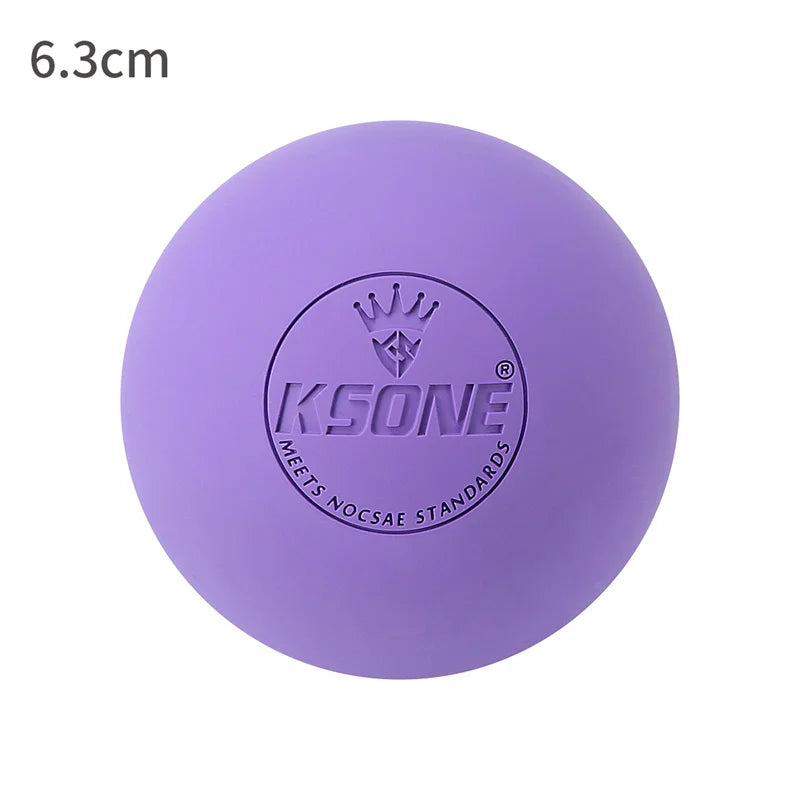 Rubber Fascia Massage Ball Yoga Fitness Muscle Relaxation Pain Relief Lacrosse Massage Ball Portable Physiotherapy Ball