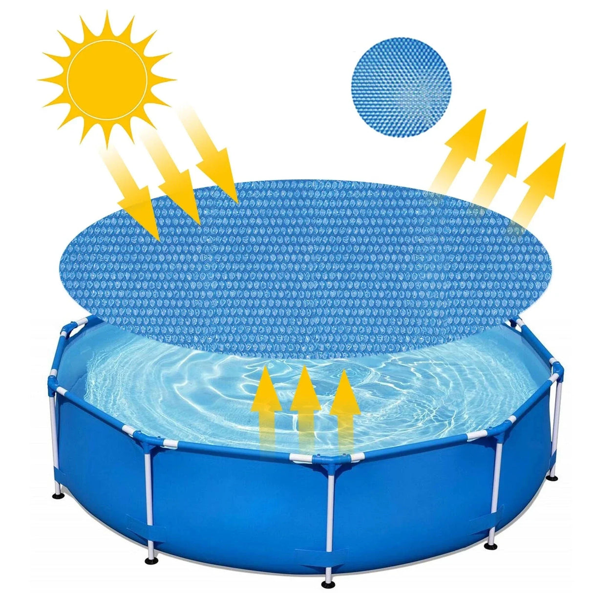 Swimming Pool Cover Rectangular/Round Pool Bubble Cover Heat Insulation Dustproof Canvas For Pool Blanket Pool Accessories