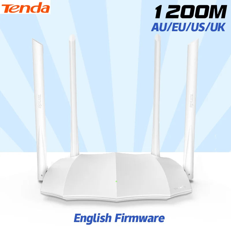 Tenda AC5s Dual Band 5G Home Router Wireless WiFi High-speed 1200M Signal Coverage  Supporting Mobile App Global Firmware