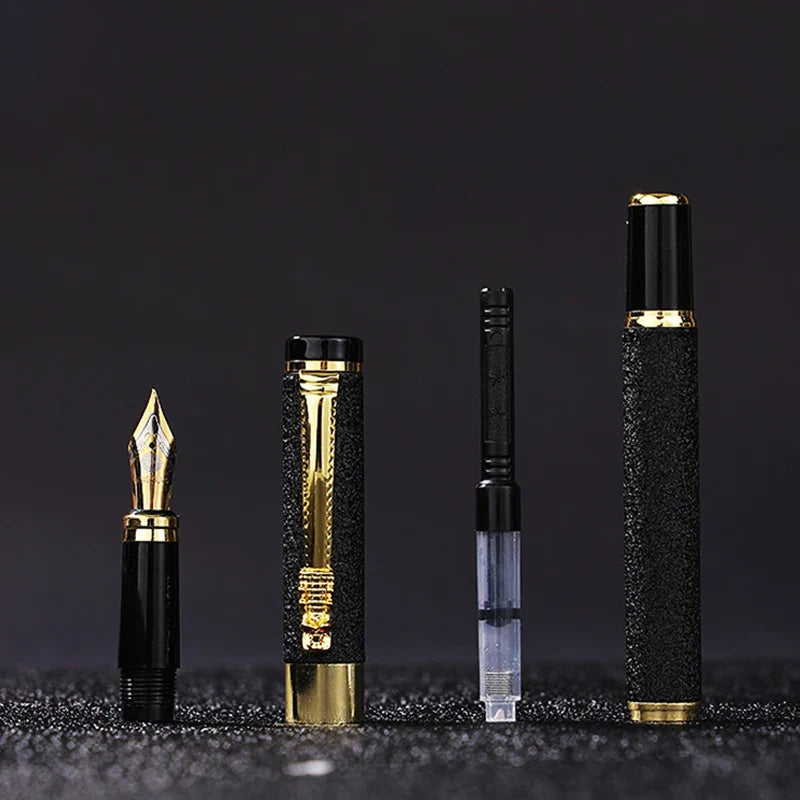 Engraving Custom Dragon Pen Luxury Office Supply School Kit Fountain Ink High Quality Personalized Black Metal Gift Set Writing