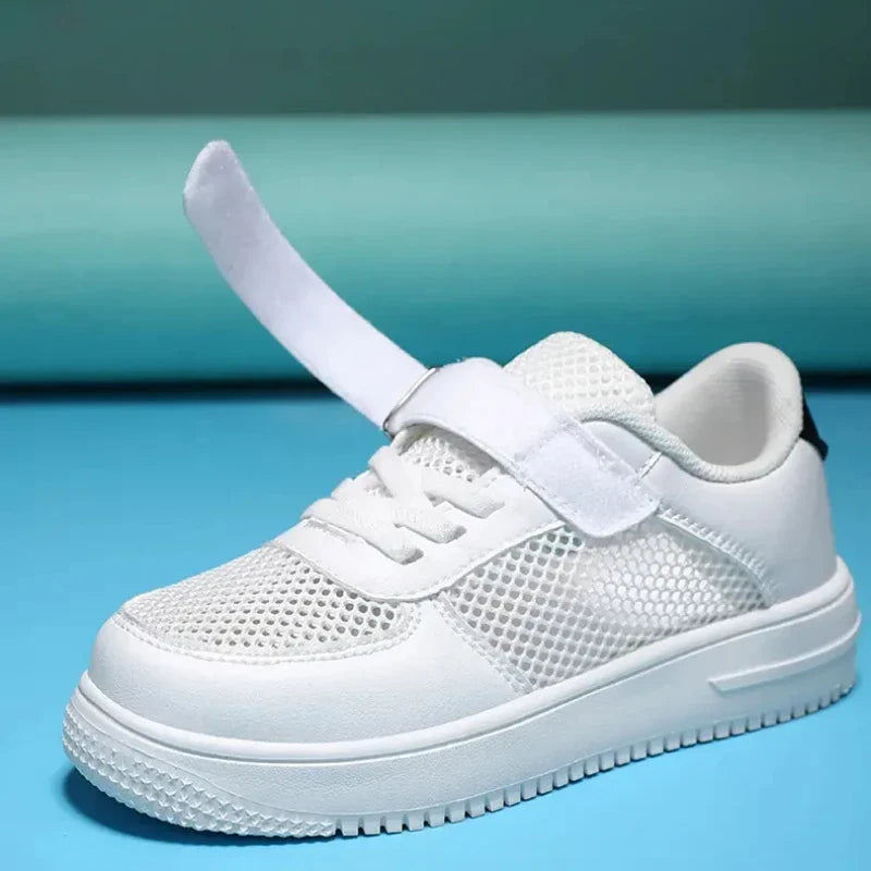 New Summer Air Mesh Kids Hook&Loop Students School Shoe Size28-40 Kids Spring Sneakers Casual Shoes Outdoor Breathable Shoes