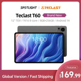 Teclast T60 12 inch 2K Tablet Android 14 8GB+12GB RAM 256GB ROM T616 octa-core 8000mAh 18W PD Fast Charging 4G VoLTE GPS Tablets