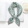 2023 Brand Crinkle Scarf Women Silk Satin Square Neck Tie Hand  Wirst Female Headscarves Bandana Shawl  Leopard Hair Foulard