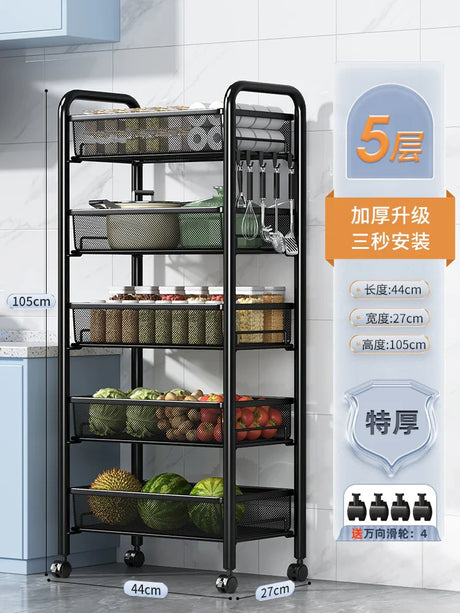 Food Truck Partitions Trolley Storage Utility Grocery Basket Rolling Trolley Candy Fruit Basket Archivadores Restaurant Furiture