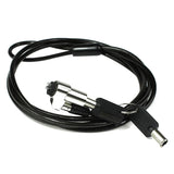 Manufacturer New Anti-thief Security Cable Wedge Laptop Lock With Key for Dell Notebook PC and Laptop Computer