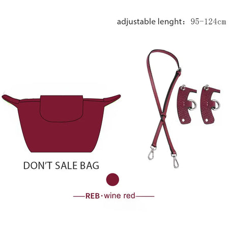 HAVREDELUXE Bag Strap For Longchamp Bag Strap Mini Bag  Crossbody Strap Free Punching Modification Shoulder Bag Belt Accessories