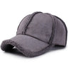 Dusty Pink Women Winter Hat Fleece Lined Faux Suede Baseball Cap Grey Lt.brown Men Cap