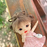 New Doll's Wig for 1/6 1/8 Bjd Doll Ob11 Diy Girl Toys Dress Up Fashion Hair Play House Doll Accessories, No Doll