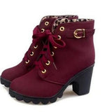 New Women autumn Winter Snow Boots Thick bottom short  Boots Women's Shoe high-heeled shoes +AA