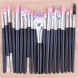 20 PCS Makeup Brush Set Eye Shadow Brush Set Foundation Brush Beauty Tools Super Soft Man-made Fibers Full Set