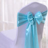 10/50/100pcs Satin Chair Bow Sashes Wedding Chair Knots Ribbon Butterfly Ties For Party Event Hotel Banquet Home Decoration