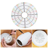 Pottery Acrylic Circle Bisection Line Ruler Trimming Center Point Auxiliary Turntable DIY Ceramic Clay Sculpting Line Tool