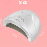 48W UV LED Nail Lamp for Quick Curing All UV Gel Professional Nail Dryer with Motion Sensing Protable Nail Art Salon Equipment