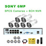 XMeye SONY 6MP POE IP Camera System KIT Face Person Detection Onvif CCTV Video Surveillance Security AI