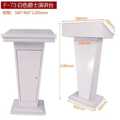 Simple Modern Class Furniture Church Lectern Speech Table Reception Desks Solid Wood Front Desk Cashier Desk Hotel Podium Tables